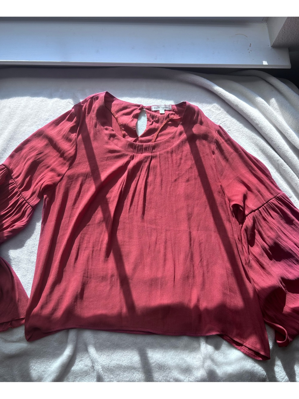 Stevie Hender Rose Bell Sleeve Blouse